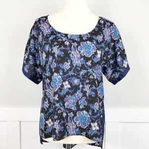 Collective Concepts Short Sleeve Floral Blouse